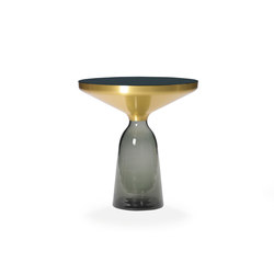 Bell Side Table brass-glass-grey | Side tables | ClassiCon