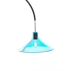 Jupe | conic diffuser blue | Suspended lights | Skitsch by Hub Design
