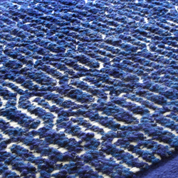 Zigzag indigo blue | Rugs | Miinu