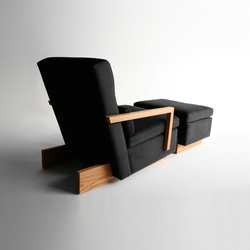 Trax Chair with Arms & Ottoman | Armchairs | Phase Design