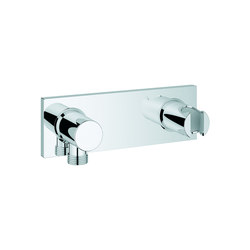 Grohtherm F Wall shower union with integrated shower holder | Bathroom taps | GROHE