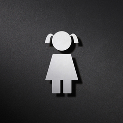 WC children pictogram girl | Symbols / Signs | PHOS Design