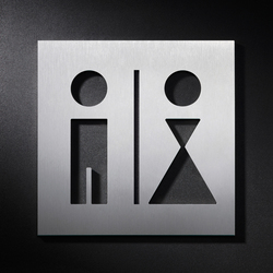 Hinweisschild WC Männer Frauen | Symbols / Signs | PHOS Design