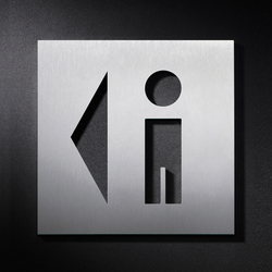 WC sign combination men, left | Piktogramme / Beschriftungen | PHOS Design
