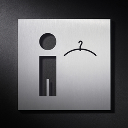 Hinweisschild Herren Umkleide | Symbols / Signs | PHOS Design