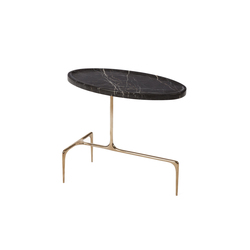 Bridger Oval Side Table - Marble | Side tables | CASTE