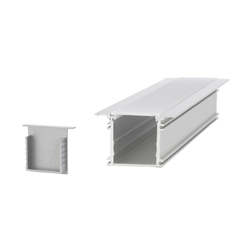 Aluminium Profile 34.0 x 31.5 mm mit Kragen | Profiles | UNEX