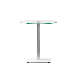 Badá sobre redondo cristal | Standing tables | Systemtronic