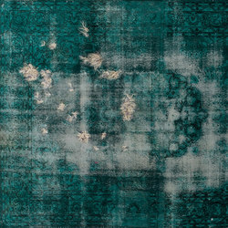 Decolorized Mohair turquoise