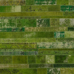 Patchwork Restyled green | Rugs | GOLRAN 1898