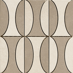 Industrial Decoro B - Taupe|Ivory | Ceramic mosaics | FLORIM