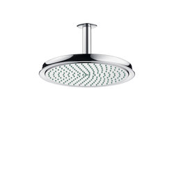 hansgrohe Raindance Classic 240 Air 1jet overhead shower with ceiling connector 100 mm | Shower controls | Hansgrohe