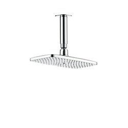 hansgrohe Raindance E 240 Air 1jet overhead shower EcoSmart 9 l/min with ceiling connector 100 mm | Shower controls | Hansgrohe