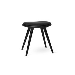 Low Stool - Black Stained Beech - 47 cm |  | Mater