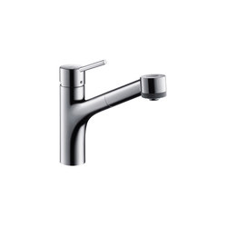 hansgrohe Talis S Single lever kitchen mixer with pull-out spray for vented hot water cylinders | Kitchen taps | Hansgrohe