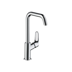 hansgrohe Focus 240 Mitigeur de lavabo bec haut sans tirette ni vidage | Robinetterie pour lavabo | Hansgrohe