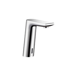hansgrohe Metris S Electronic basin mixer with temperature pre-adjustment battery-operated | Wash basin taps | Hansgrohe