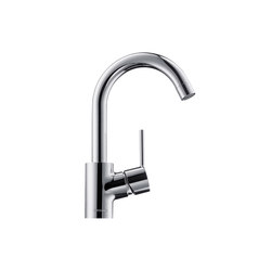hansgrohe Talis S Single lever basin mixer with pop-up waste set and swivel spout with 360° range | Wash basin taps | Hansgrohe