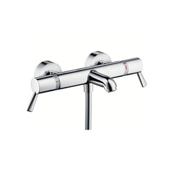 hansgrohe Ecostat Comfort Care thermostatic bath mixer for exposed installation with extra long handles |  | Hansgrohe