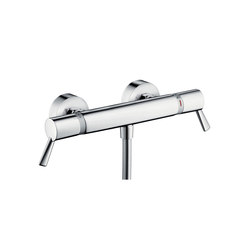 hansgrohe Ecostat Comfort Care thermostatic shower mixer for exposed installation with extra long handles |  | Hansgrohe