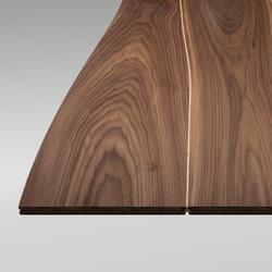 Solid surface Walnut with maple inlay  |  | Boleform