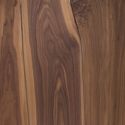 Aussenpaneel | Fassadenplatte | Zäune Nussbaum mit V-Fuge | Wood panels | Boleform