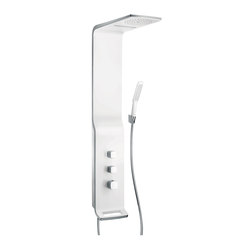 hansgrohe Raindance Lift 180 2jet shower panel for exposed installation | Shower controls | Hansgrohe