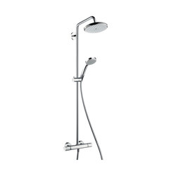 hansgrohe Croma 220 Air 1jet Showerpipe | Shower controls | Hansgrohe