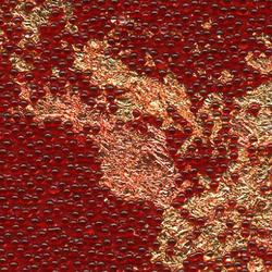 Beadazzled Leaf™ Ruby Leaf | Wall coverings / wallpapers | Maya Romanoff Corp.