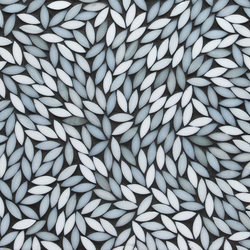 Foliage Be Bop White Glass Mosaic | Glass mosaics | Artistic Tile