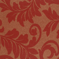 Tiara Scroll Satin Red | Wall coverings / wallpapers | Vycon