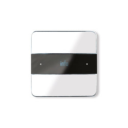 Deseo intelligent thermostat - white glass | Building management systems | Basalte