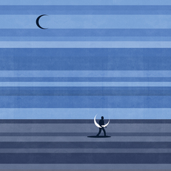 Moon Guardian | Pattern lines / stripes | Wall&decò