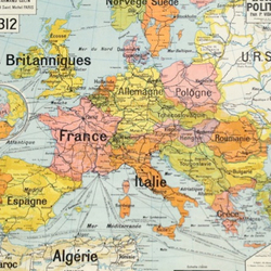 Original 1960s Map of Europe - Political |  | retromaps