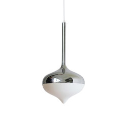 Spun Small Pendant Lamp Silver | Suspended lights | Evie Group