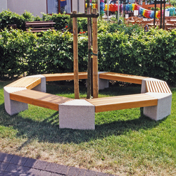 Gala Bench Polygonal 360° without backrest | Seating | Westeifel Werke