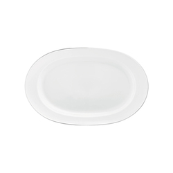 WAGENFELD PLATIN Platter oval | Dinnerware | FÜRSTENBERG