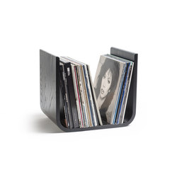 U-Form Schallplattensammler | Esche schwarz