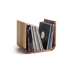 U-Form Schallplattensammler | Nuss | Storage boxes | lebenszubehoer by stef’s