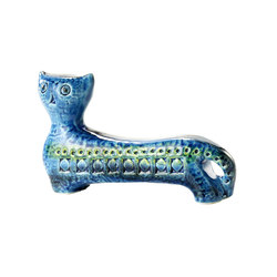 Rimini Blu Figura gatto lungo | Living room / Office accessories | Bitossi Ceramiche