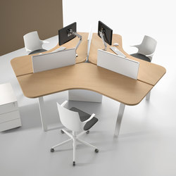 Desks 3 Person Workstations High Quality Designer Desks Architonic