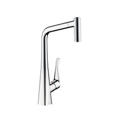 hansgrohe Metris Single lever kitchen mixer with pull-out spray | Kitchen taps | Hansgrohe