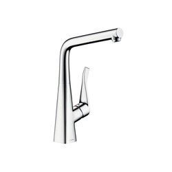 hansgrohe Metris Mezclador monomando de cocina abatible | Griferías de cocina | Hansgrohe