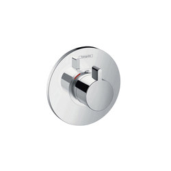 hansgrohe Ecostat S Thermostatic mixer highflow 59 l/ min for concealed installation | Shower controls | Hansgrohe