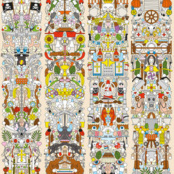 Archives Wallpaper ARC-04 Alt Deutsch | Wall coverings / wallpapers | NLXL