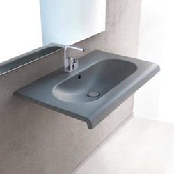 Fluid wall-hung washbasin 80 | Wash basins | Ceramica Cielo