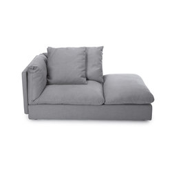 Macchiato Sofa, Left Chaise Longue: Kiss Stone 181 | Modular seating elements | NORR11