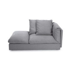Macchiato Sofa, Right Chaise Longue: Kiss Stone 181 | Modular seating elements | NORR11