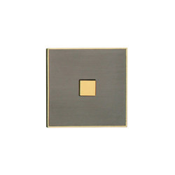 Classics by Lithoss | Immix SB1T black gold nickel satiné | Push-button switches | Lithoss