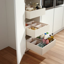 Accessories Kitchen | Column wooden drawers